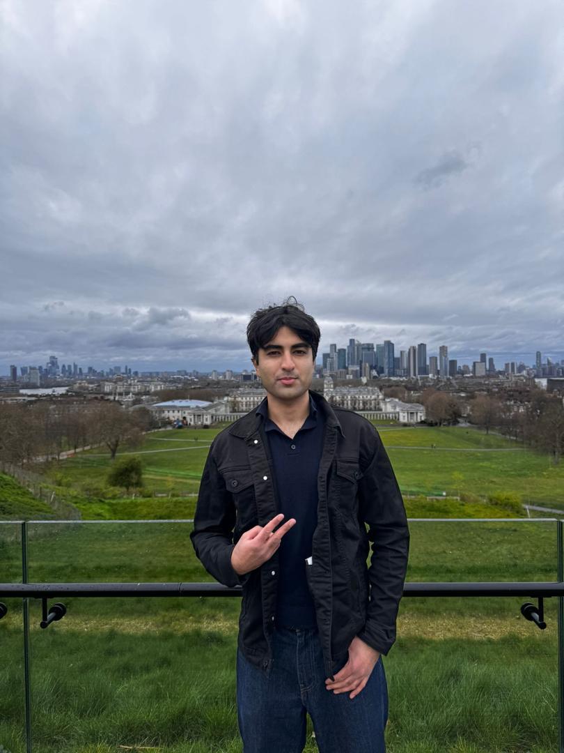 Shivansh Kakkar, Doctor of Medicine student and Melbourne selective entry tutor, photographed in Greenwich, London